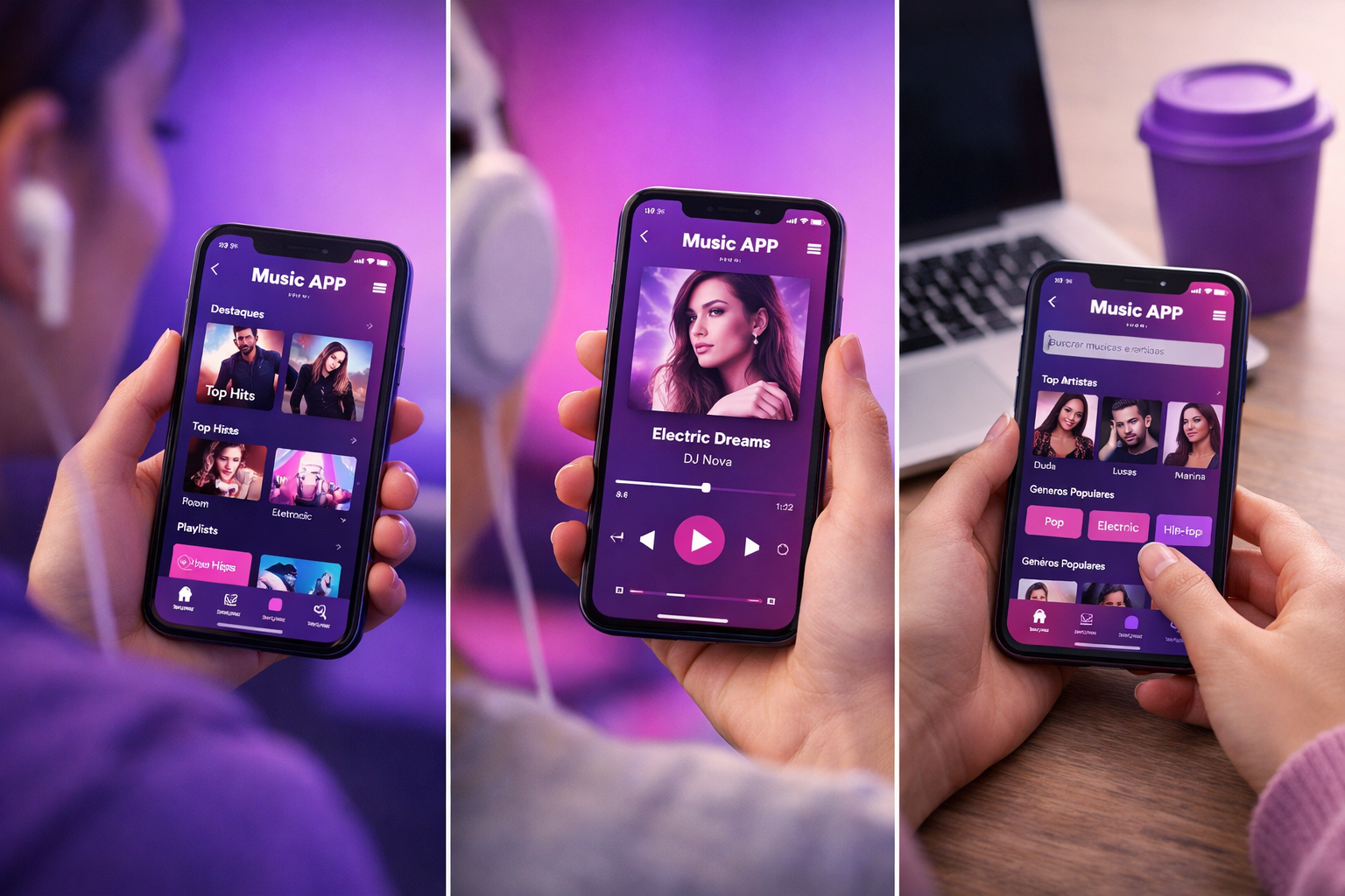 Music App no celular